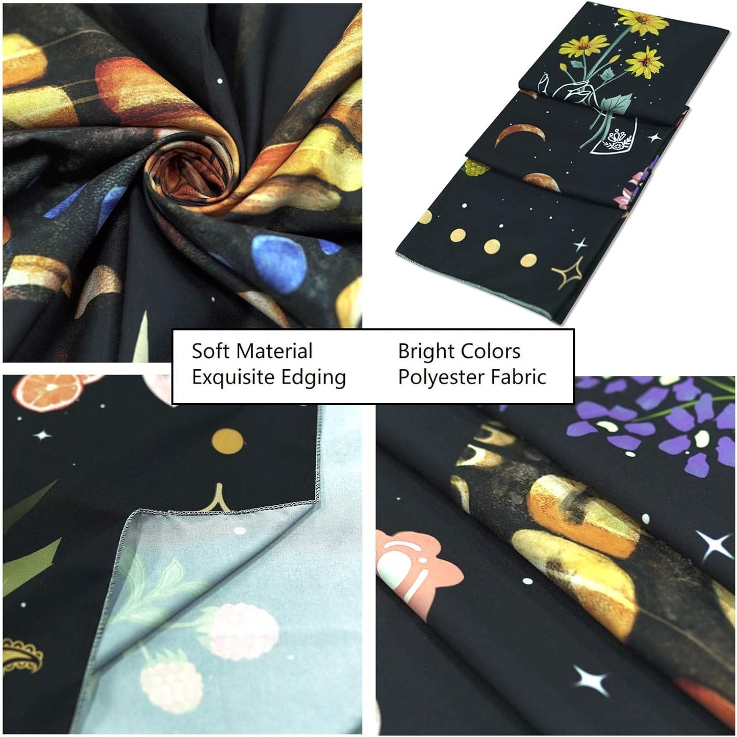 Aipon Yellow Butterfly Moon Flower Tapestry Botanical Floral Plant Boho Tapestry for Bedroom Aesthetic Vintage Tapestries Wall Hanging for Living Room Dorm (44.00'' × 60.00'', Yellow)