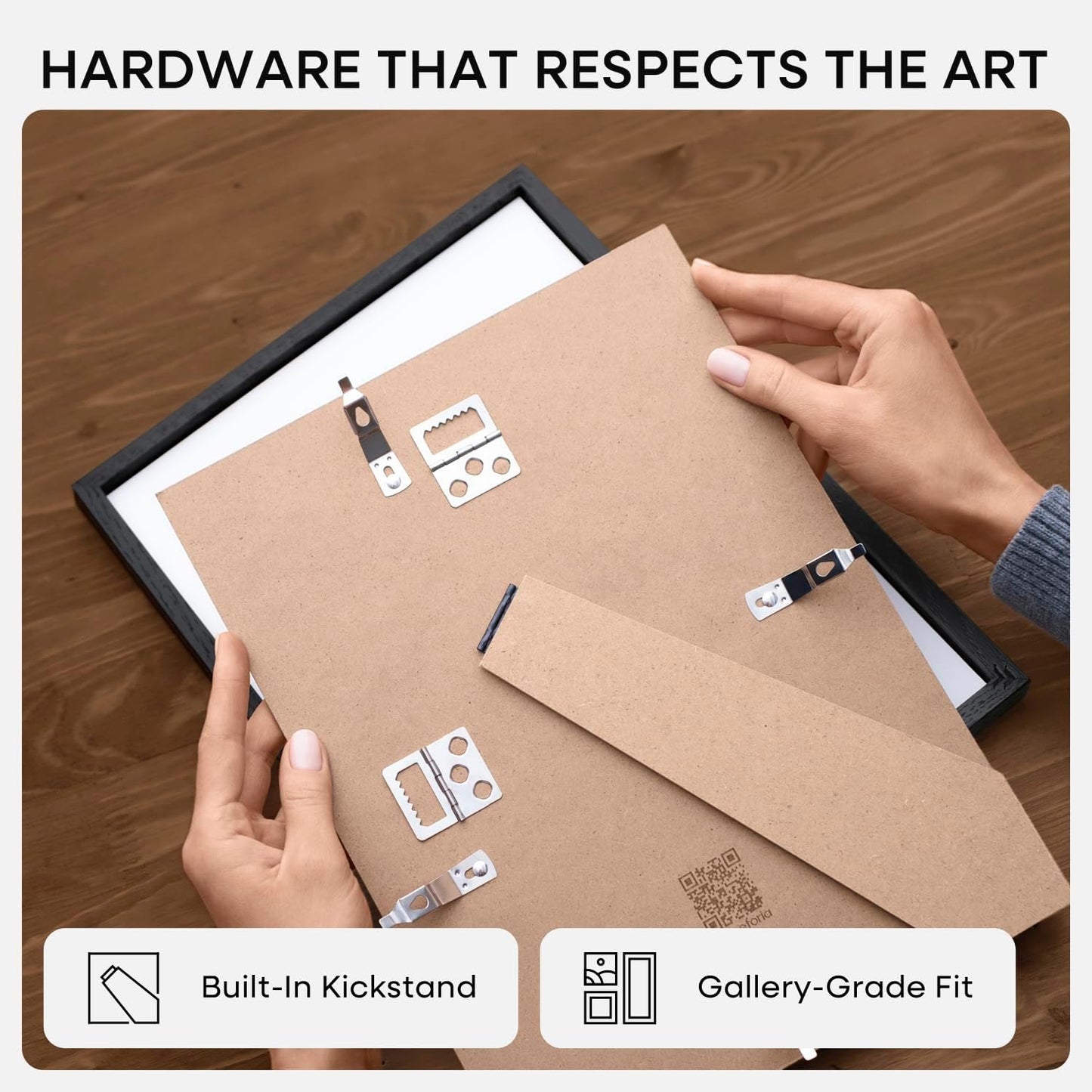 Homeforia 5x7 Picture Frame Black Wood, High End Oak 5by7 Black Wooden Frames with Mat 4x6 Print, 5 x 7 Frame Matted to 4 x 6 inch Photo, 7x5 Wall or Tabletop Frame, Tempered Glass, Wall Kit, Set of 1