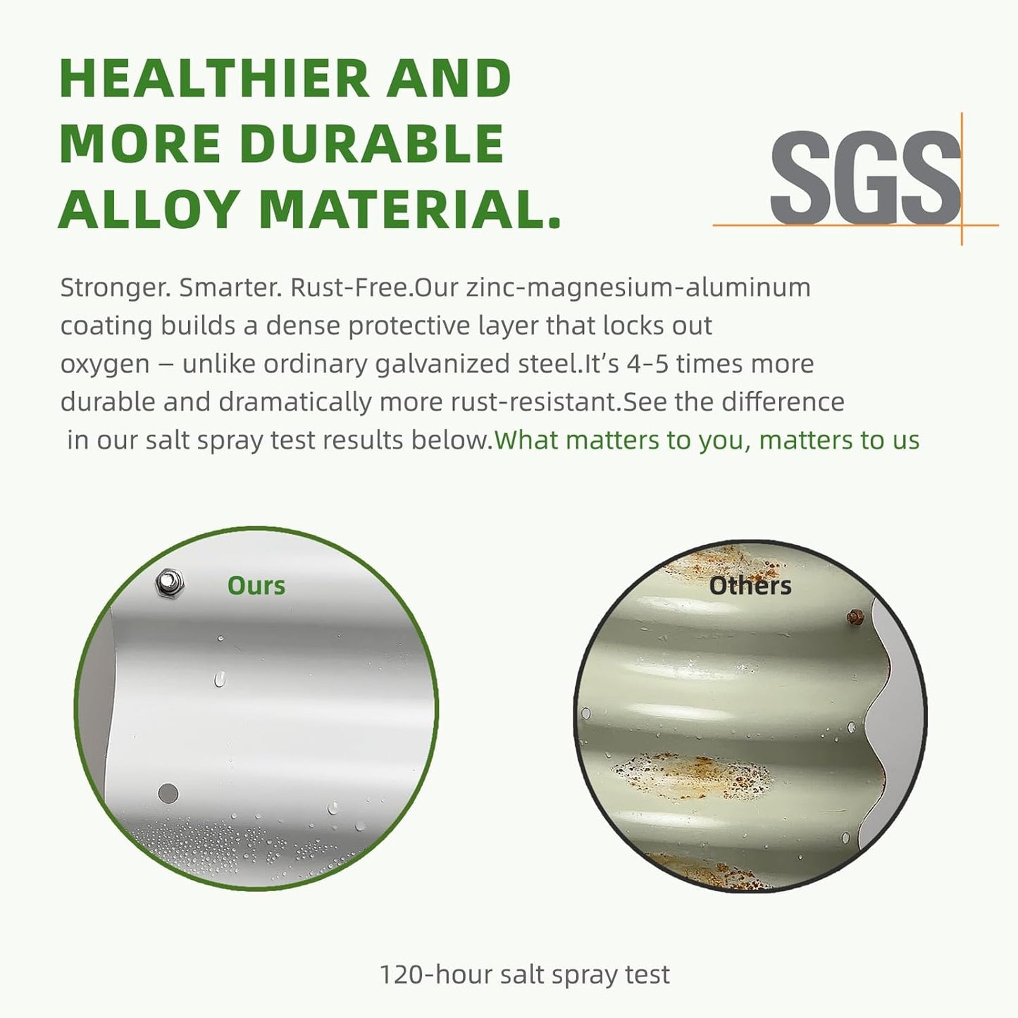 DaisyVibe Raised Garden Bed Kit, Planter Raised Garden Boxes Outdoor, Oval Large Metal Raised Garden Beds for Vegetables Flowers (Green, 6.5ftx2ftx1ft)