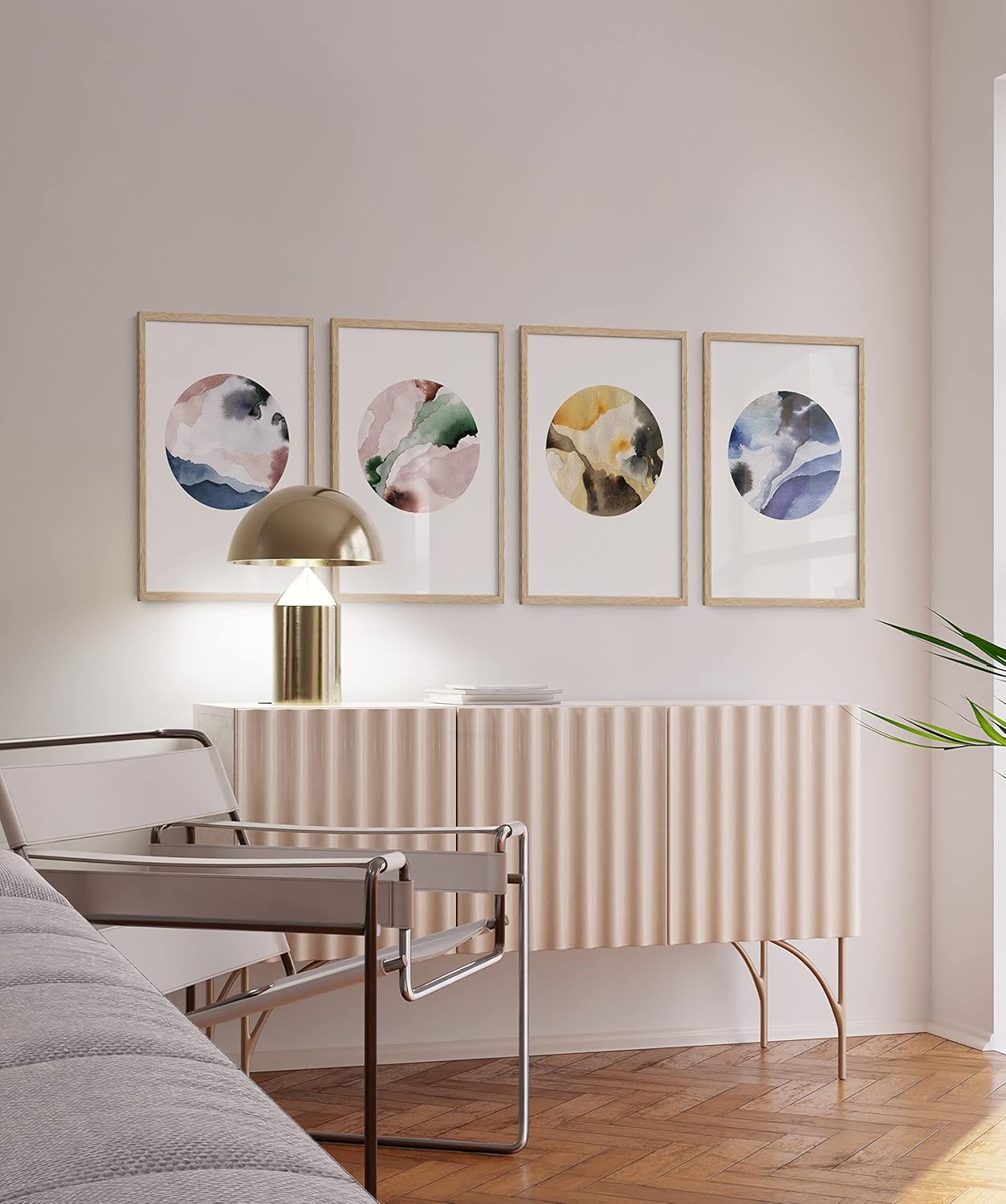 Haus and Hues 20x30 Natural Oak Wood Picture Frames Set of 15 - Premium Bulk Picture Frames 12x16 Bundle - Elegant Gallery Wall Frame Set for Posters, Art Display - Ideal for Wall Decor in Home &