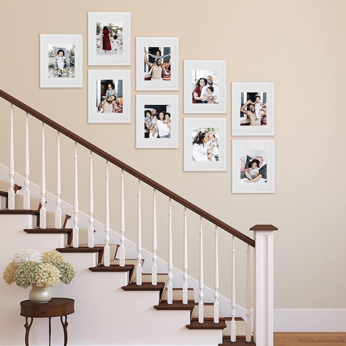 Sheffield Home 9 Piece Gallery Wall Frame Set, 11x14 Inch, White