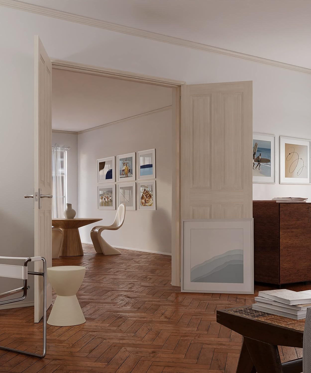 HAUS AND HUES White Square Frames Set of 9-20x20