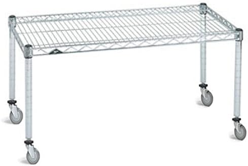 Omega Products Corporation 18" Deep x 36" Wide x 20" High Chrome Mobile Dunnage Rack