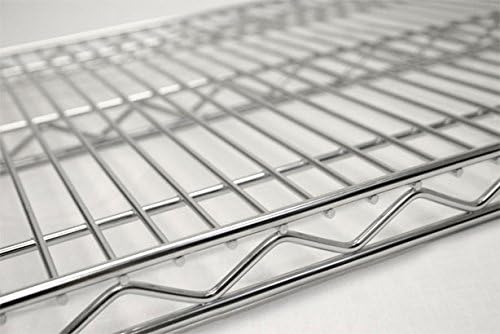 Omega Products Corporation 30" Deep x 72" Wide x 20" High Chrome Mobile Dunnage Rack
