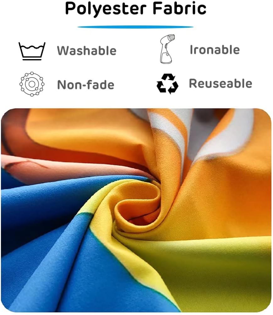 BELECO Tie Dye Tapestry Fabric Wall Hanging 80x60 Inch Groovy Sign Rainbow Tapestry Backdrop Colorful Spiral Tie Dye Party Decorations Tie Dye Art Tapestries for Bedroom Living Room Dorm Decor