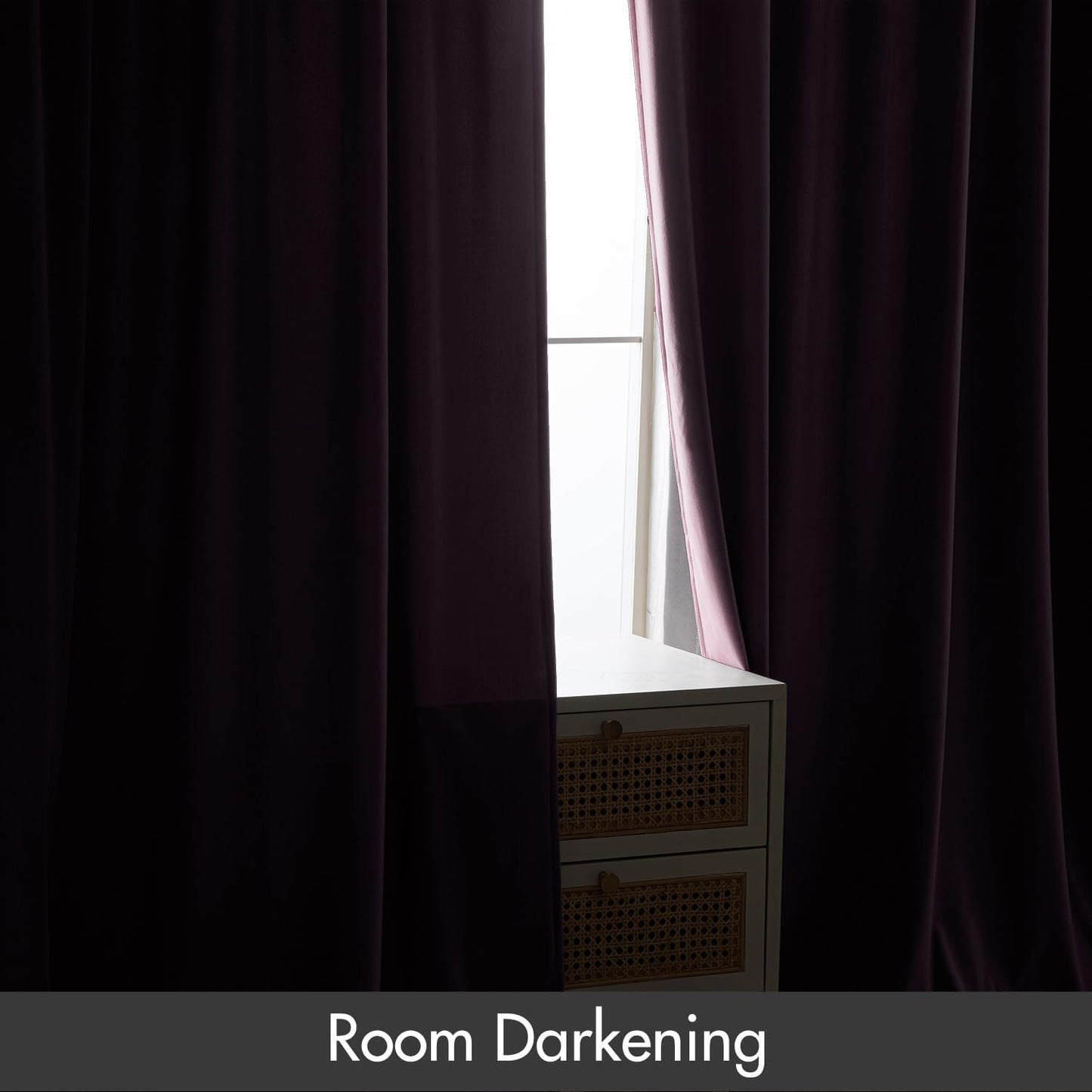 MIULEE Lavender Velvet Curtains Thermal Insulated Blackout Curtain Drapes for Bedroom Living Room Darkening 84 Inches Long Curtains Panels Rod Pocket Set of 2