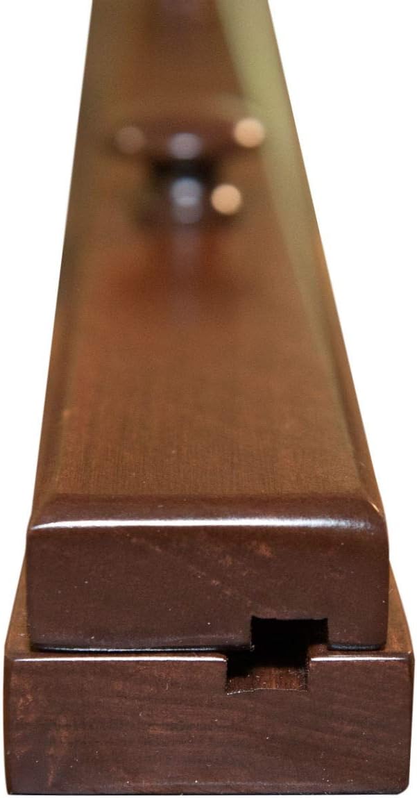 RRD Quilt Hanger for Wall for Display (48") Amish Made Wooden Quilt Rack Wall Mount - Rustic Tapestry Quilt Wall Hangers (Maple Wood, Coffee Stain, 48" Long)