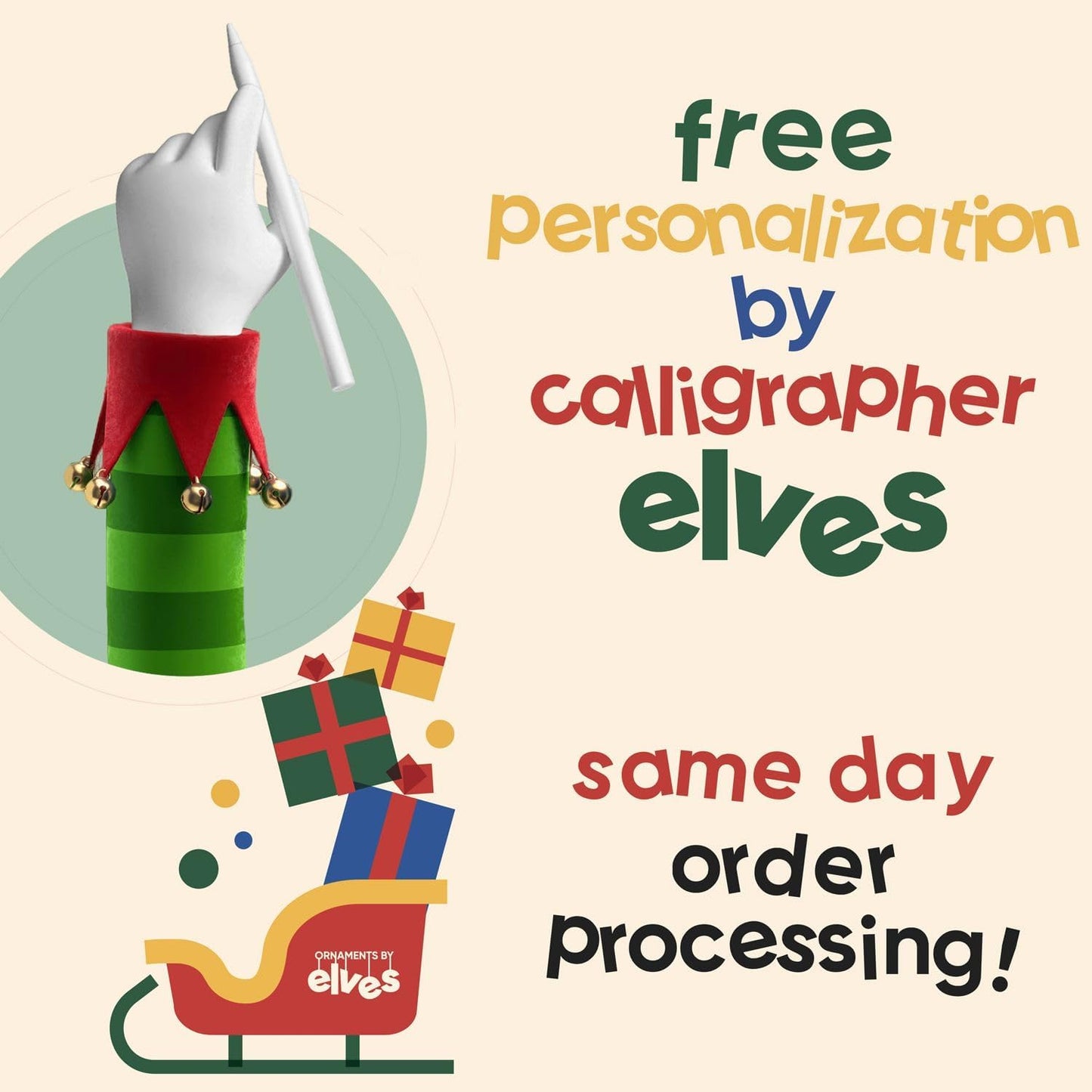 Ornaments by Elves - Personalized Virtual Reality Female Brunette Christmas Ornament - Unique Gift for Gamers Women Sisters - Tree Decoration, Birthday Office Party in a Giftable Packaging