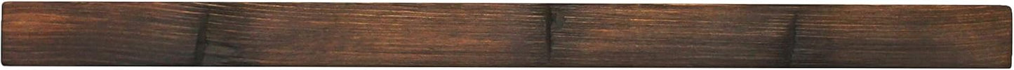 joelsantiques Floating Shelf, Wood Wall Shelf, Natural Wooden Home Decor for Bathroom Kitchen Bedroom, Hanging Mounted Invisible Bracket (Medium Brown, 7" Deep x 36" Wide)