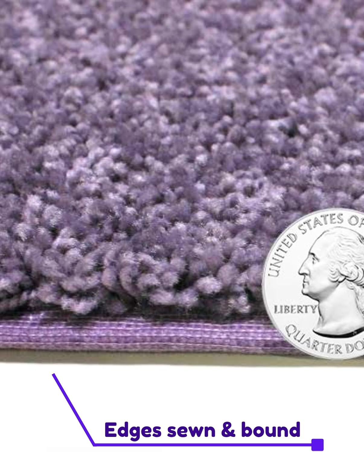 KOECKRITZ Soft and Colorful Kids Classroom Area Rugs (Passes Flammability Pill Test) Many Sizes and Bright Colors to Select from (8' Round, Lavender)