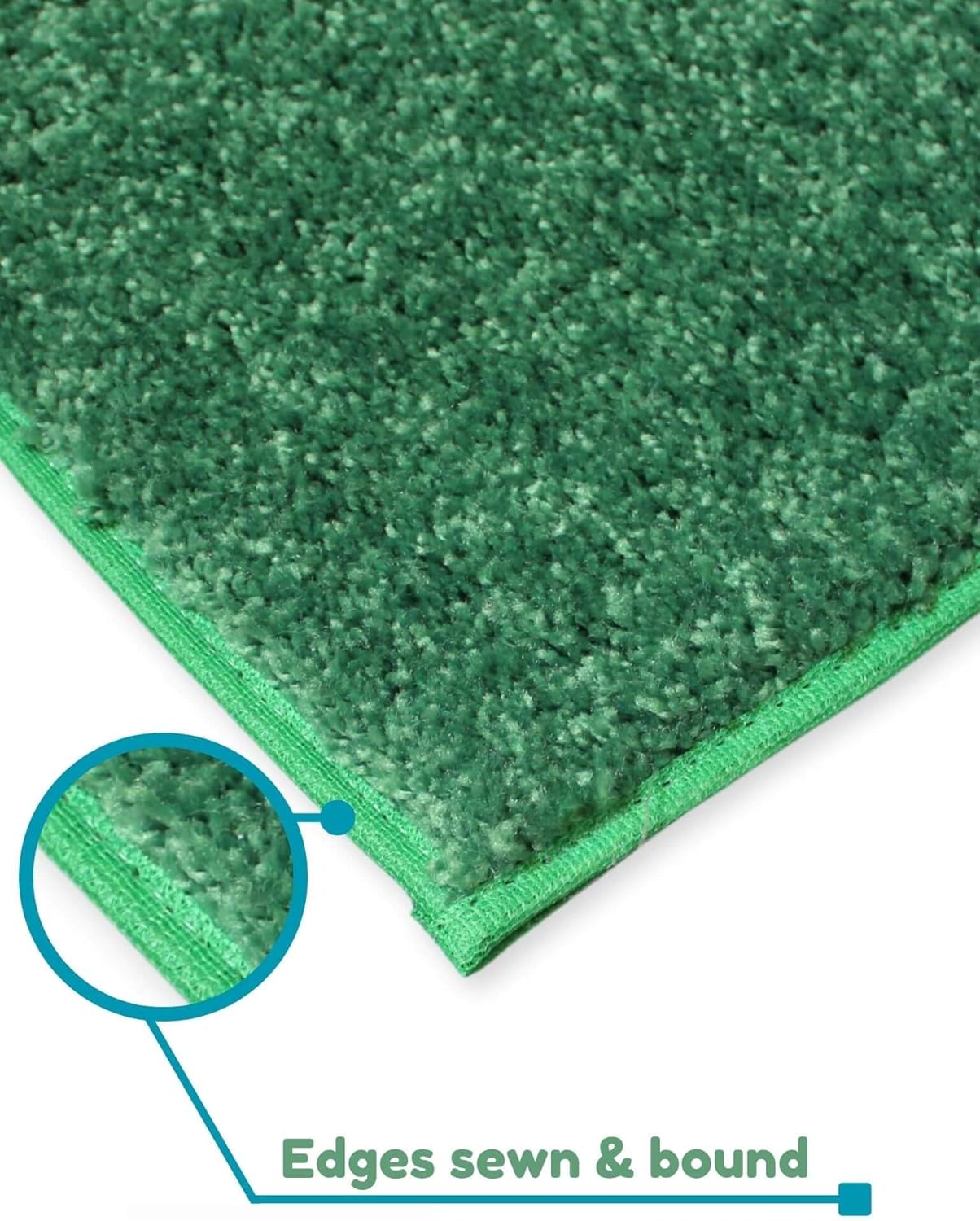 KOECKRITZ Soft and Colorful Kids Classroom Area Rugs (Passes Flammability Pill Test) Many Sizes and Bright Colors to Select from (9' x 12', Froggy)