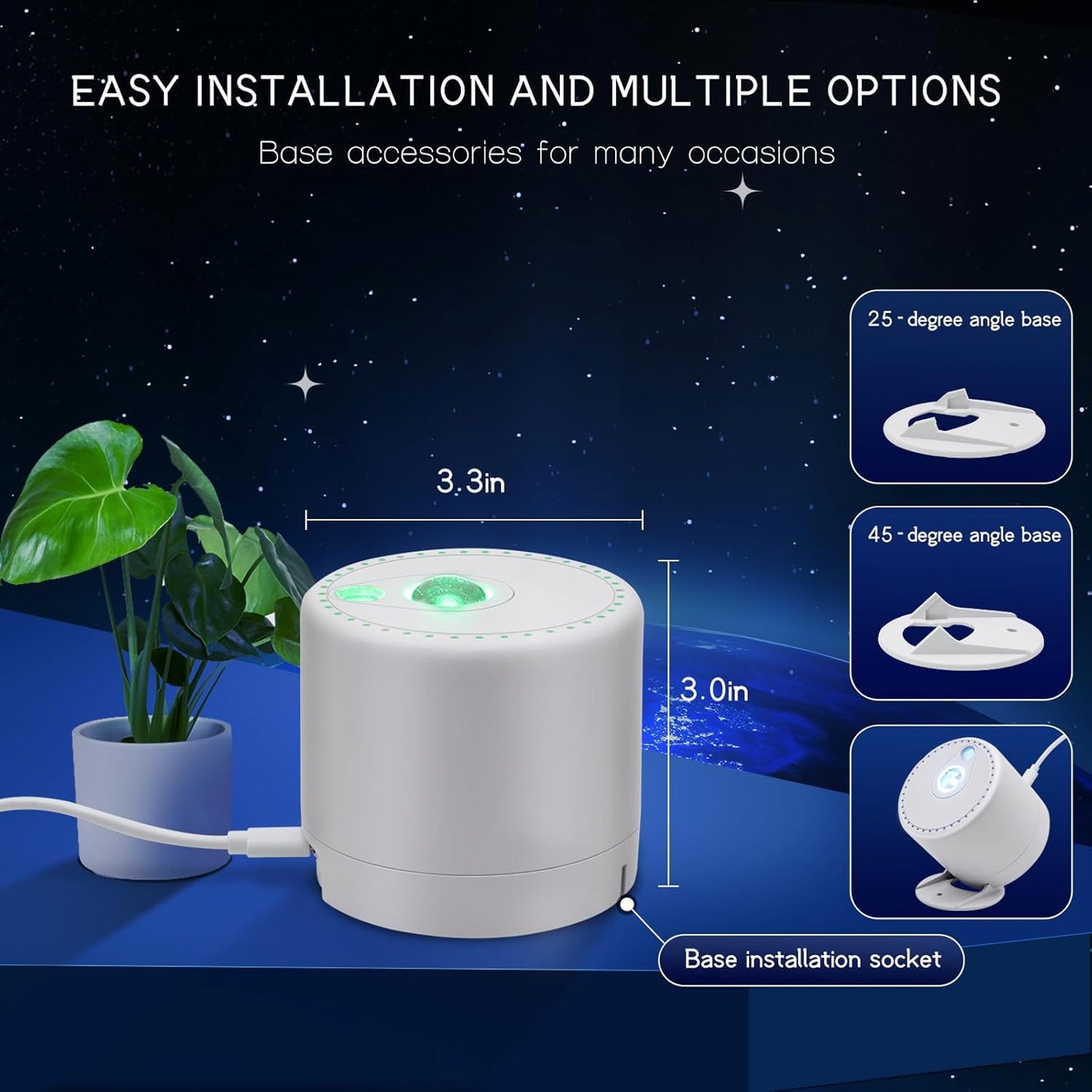 Galaxy Projector,Star Projector with Timer and Remote Control for Adults Bedroom Decoration, Party,Star Night Light