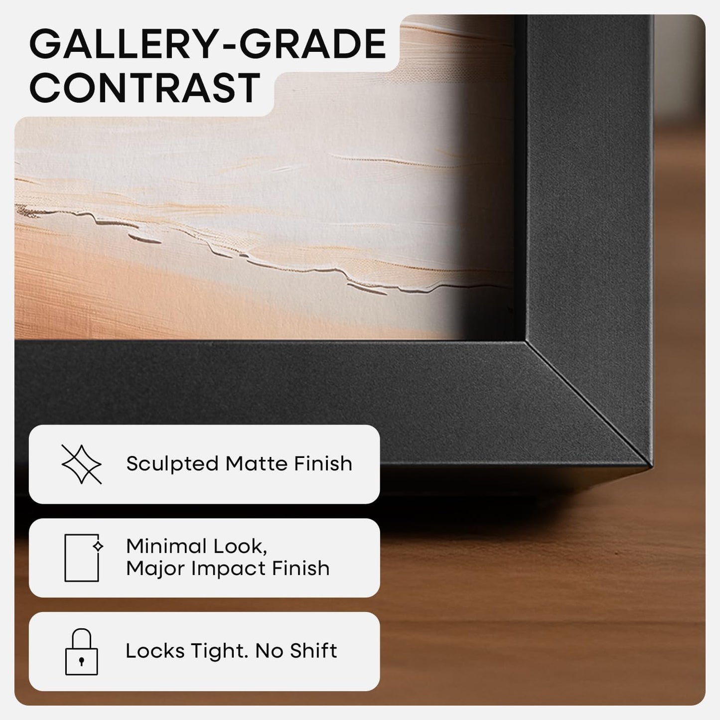 Homeforia Black Picture Frames 8x10, High End Metal 8 x 10 Photo Frame with Mat 5 by 7 Art, 10x8 Black Frame Matted to 5x7 inch Print, 8by10 Wall or Tabletop Frames, Tempered Glass, Wall Kit, Set of 1