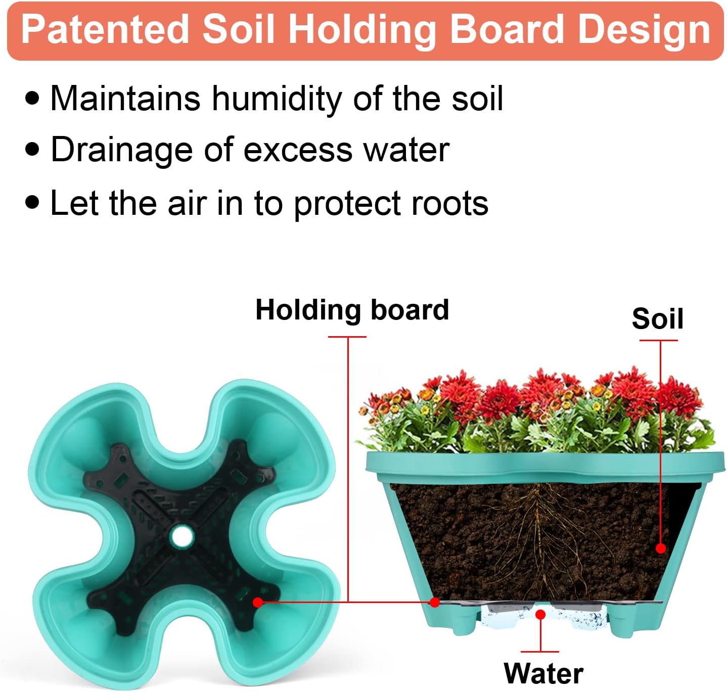 Vertical Planter 7 Tier Stackable Planters Garden Planters Strawberry Herb Flower and Vegetable Planter Indoor Outdoor Gardening Pots with Removable Wheels and Tools