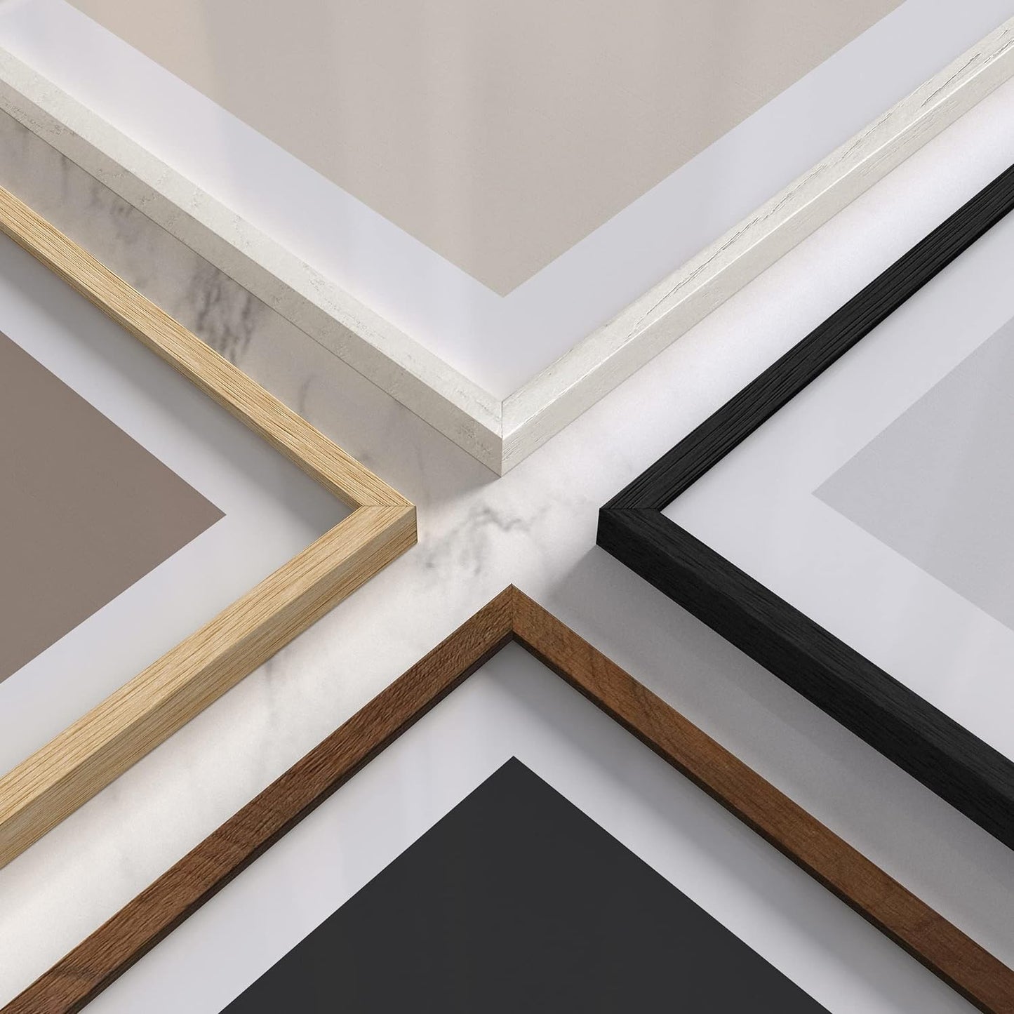 HAUS AND HUES 9x12 Picture Frame Set of 9-9 X 12 Frame Wooden Picture Frames for Crafts, 9x12 Frame Wood Picture Frames, 9 X 12 Picture Frame Natural Wood Frames,12x9 Picture Frame Wood