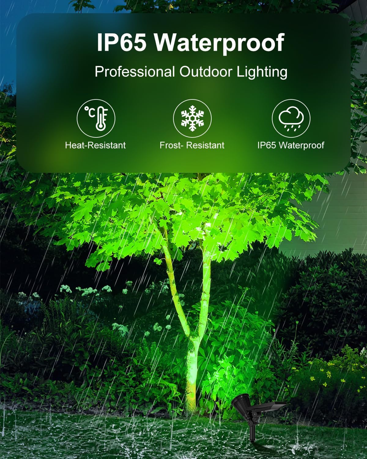 4 Pack Color Changing Solar Spotlights Outdoor for Halloween Decorations Spooky Ghost, Spider Web, Tombstone, Pumpkin, Waterproof Solar Landscape Spot Lights Uplighting for Outside House, Yard, Garden