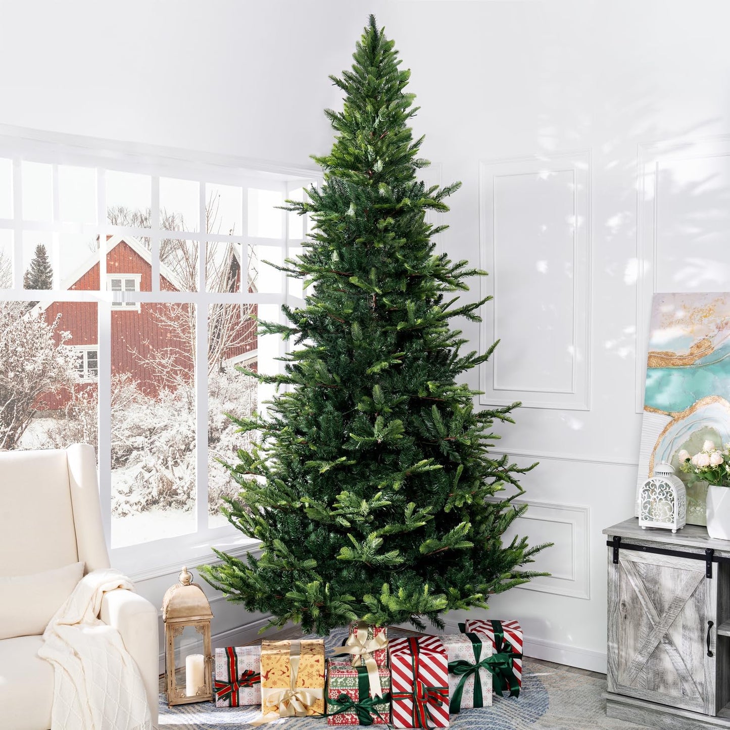 Lujan Prelit Artificial Christmas Tree Green/9ft