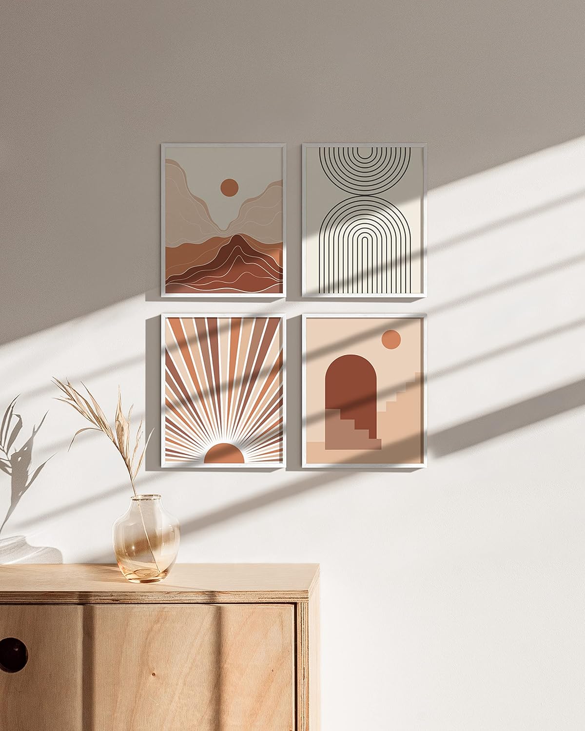 HAUS AND HUES 8x10 White Oak Wood Picture Frames Set of 15 - Premium Bulk Picture Frames 8x10 Bundle - Elegant Gallery Wall Frame Set for Posters, Art Display - Ideal for Wall Decor in Home & Office