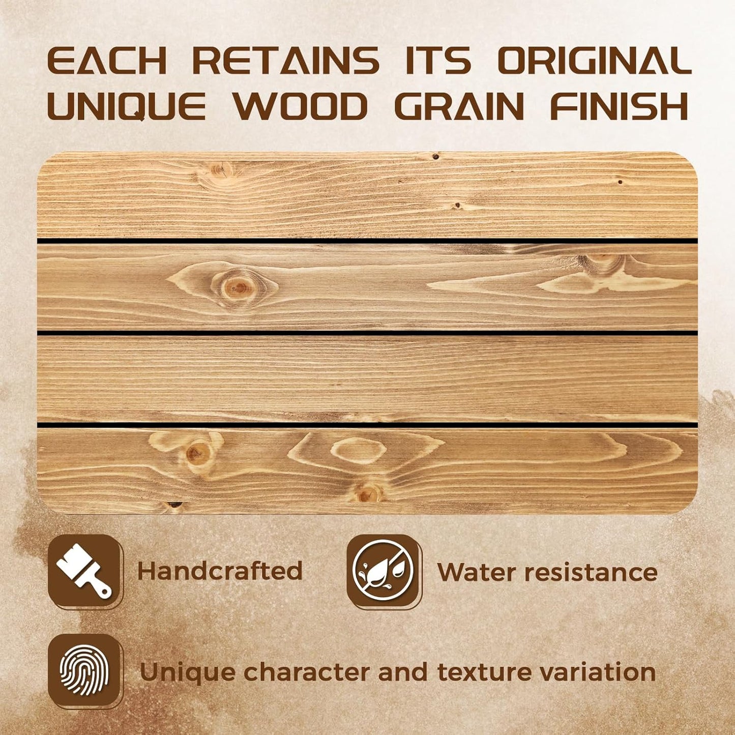 72x7x3 Fireplace Mantel - Solid Rustic Wood - Wall Mounted Floating Shelf with Invisible Heavy Duty Steel Bracket (Natural Wood)