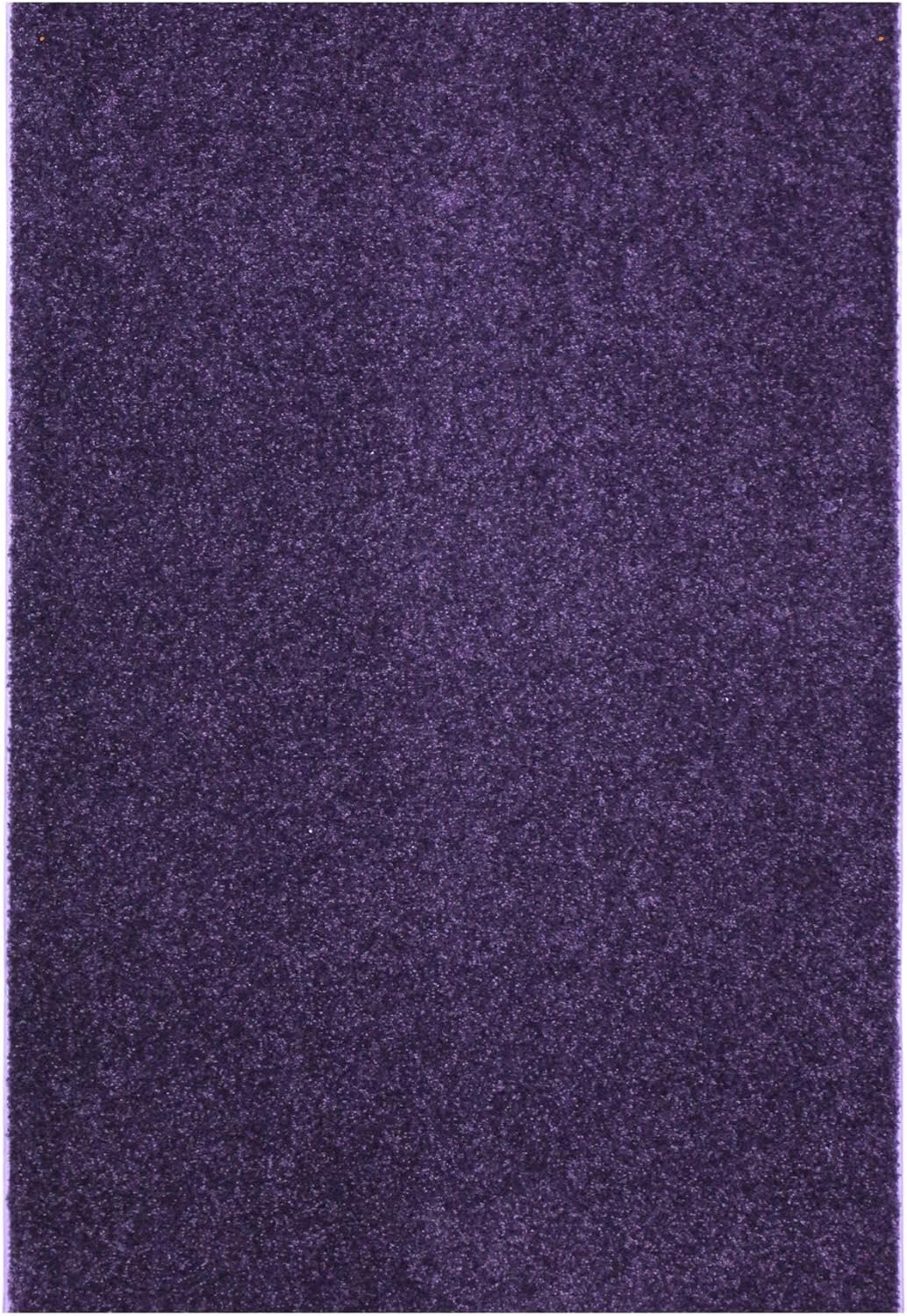 KOECKRITZ Soft and Colorful Kids Classroom Area Rugs (Passes Flammability Pill Test) Many Sizes and Bright Colors to Select from (5' x 8', Eggplant)