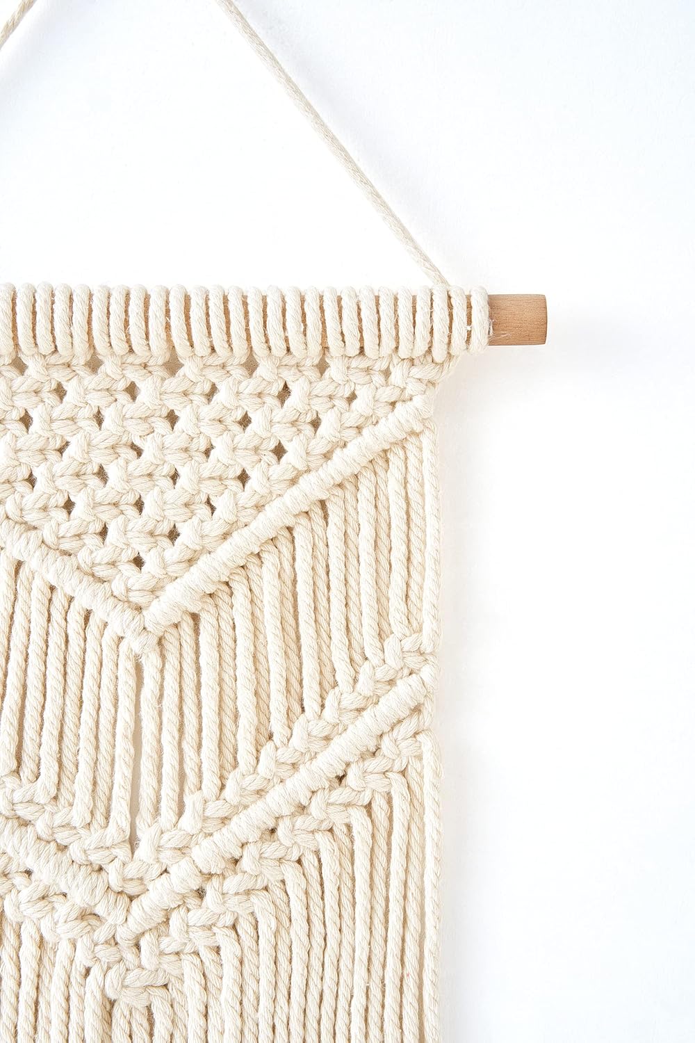 Dahey 2 Pcs Macrame Wall Hanging Small Woven Tapestry Wall Art Decor - Beautiful for Boho Home Dorm College Classroom Decor, Apartment, Nursery, Party Decorations, 16.5" L x 10" W and 17.5"x 10"W