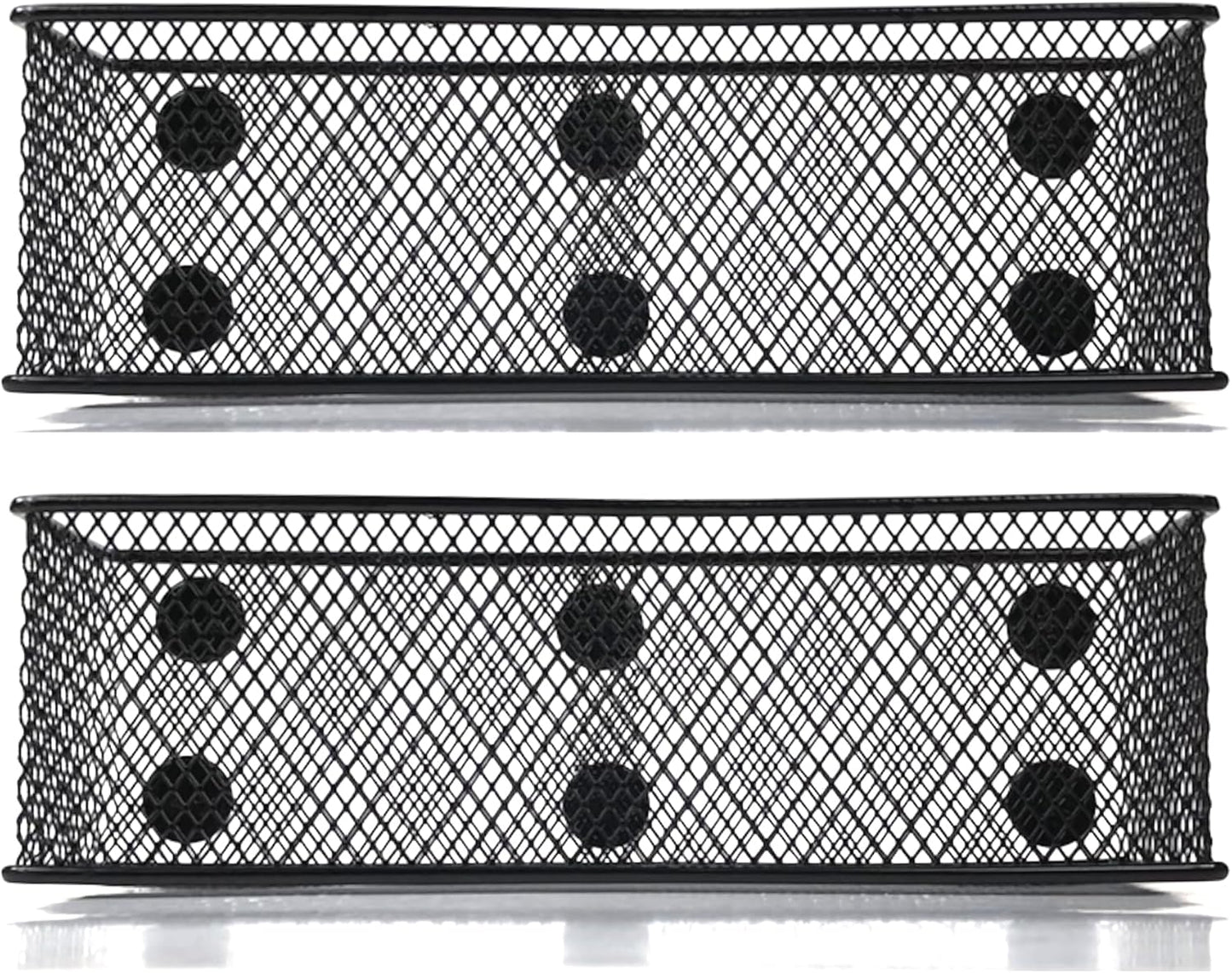 Magnetic Baskets Magnetic Organizer and Holder for Locker or Refrigerator - Pen Holders or Storage Bins for Office and Home