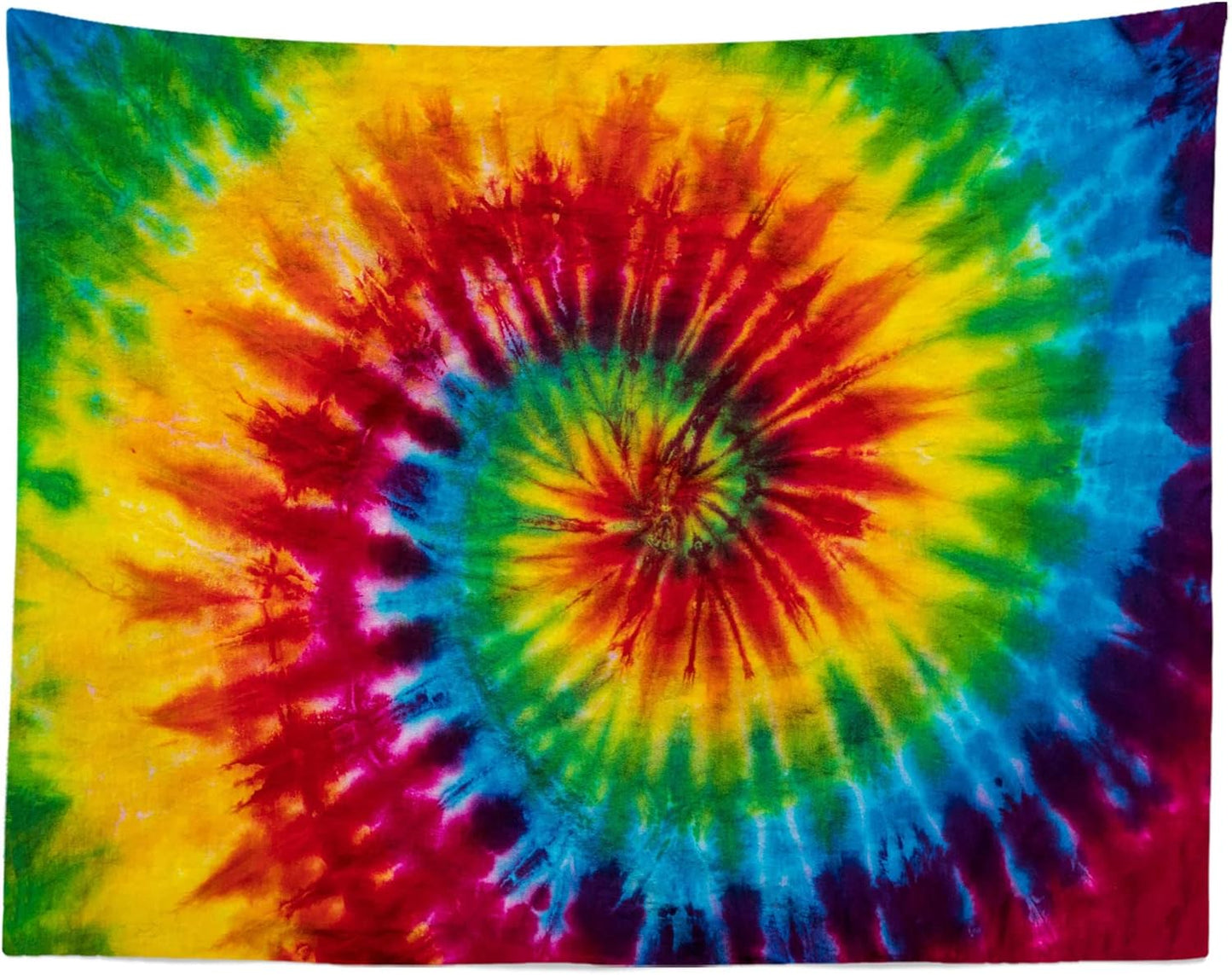 Loccor 15x8ft Tie Dye Tapestry Colorful Red Blue Yellow Green Orange Purple Retro Abstract Psychedelic Swirl Wall Hanging for Living Room Bedroom Dorm Home Decor （Pattern Painted on Polyester Fabric）