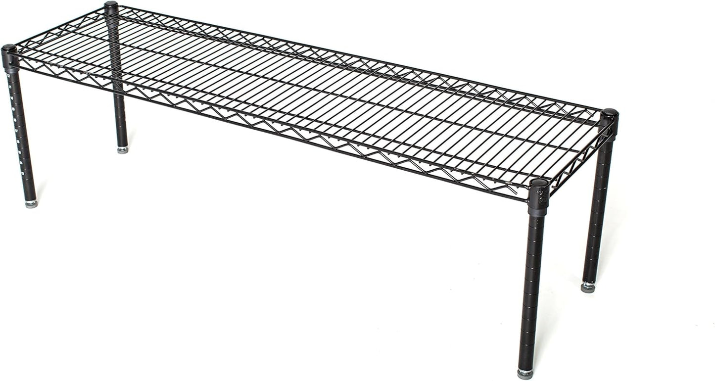 Omega Products Corporation 24" Deep x 36" Wide x 14" High Black Stationary Dunnage Rack