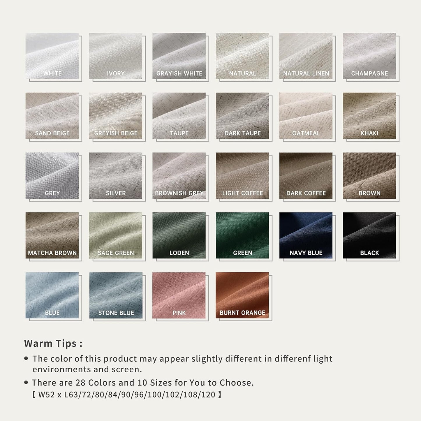 BOODII 63 Inch Blackout Curtains Linen Black Out Curtains for Bedroom 2 Panels Set Neutral Room Darkening Curtain Dark Brown Thermal Insulated Curtain for Nursery Window Drapes Back Tab 52x63